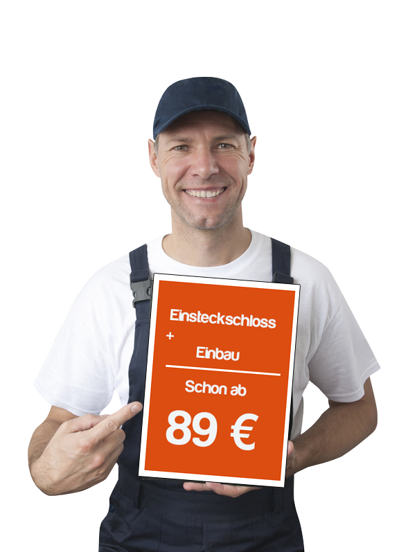 Einsteckschloss Haustür - Sicherheitsschloss mit 2 Punkt Verriegelung