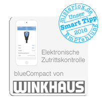 Die elektronische Schließanlage blueCompact von Winkhaus eigent sich hervorragend für Zutrittskontrolle.