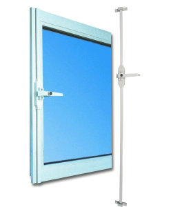Fensterstangenverschluss von Zeiss IKON wurde von Stiftung Warentest mit GUT bewertet. Fensterstangenverschluss sichert das Fenster auf der Öffnungsseite gegen das Aufhebeln!